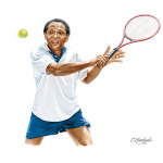 Man Playing Tennis