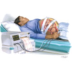 Pregnant Woman Lying Down - Showing Fetus