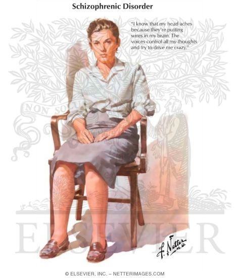 Watermarked preview of labeled image: Schizophrenic Disorder