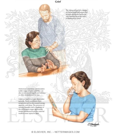 Watermarked preview of labeled image: Grief