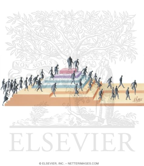 Watermarked preview of unlabeled image: Up-The-Steps, Down-The-Steps Method of Therapy