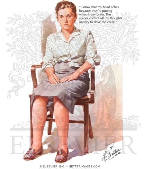 Watermarked preview of labeled image: Schizophrenic Disorder