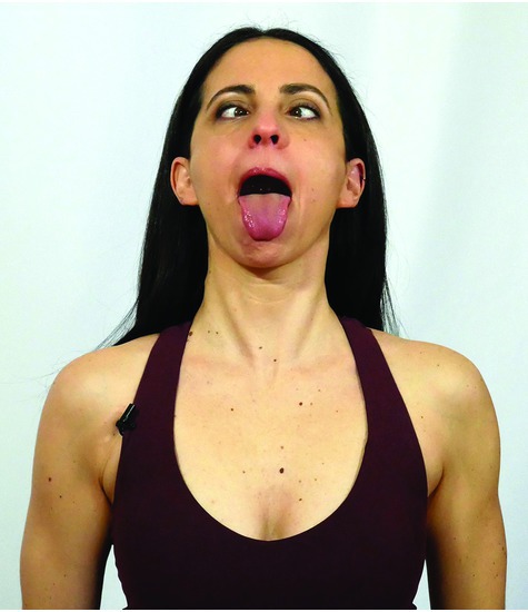 Mandible Depression: Yoga Lion's Pose