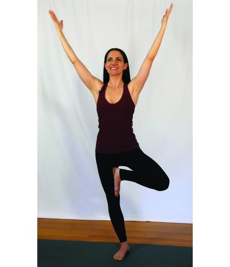 Watermarked preview of unlabeled image: Hip Flexion (Femoral-on-pelvic): Yoga Tree Pose (Vriksasana)