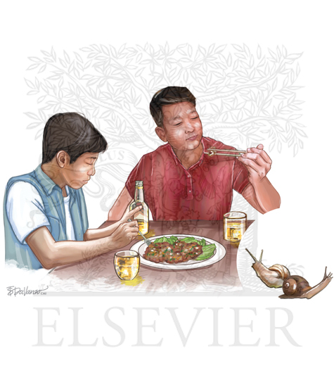 Etiology includes eating raw or undercooked intermediate or transport hosts in exotic foods such as “koi-hoi” (snails)